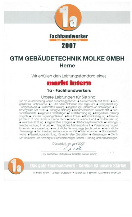 Fachhandwerker Gebäudetechnik Molke GmbH